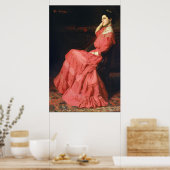 portret van een vrouw van Thomas Anshutz Pos Poster (Keuken)