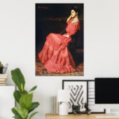 portret van een vrouw van Thomas Anshutz Pos Poster (Thuiskantoor)