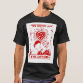 Portret van een vuurdame - Tarot Kaart Design Cl T-shirt (Voorkant)