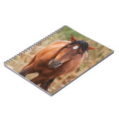 Portret van een Wild Mustang Notitieboek (Linkerzijde)