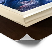 Portret van een witte vos | AI Art Poster (Hoek)