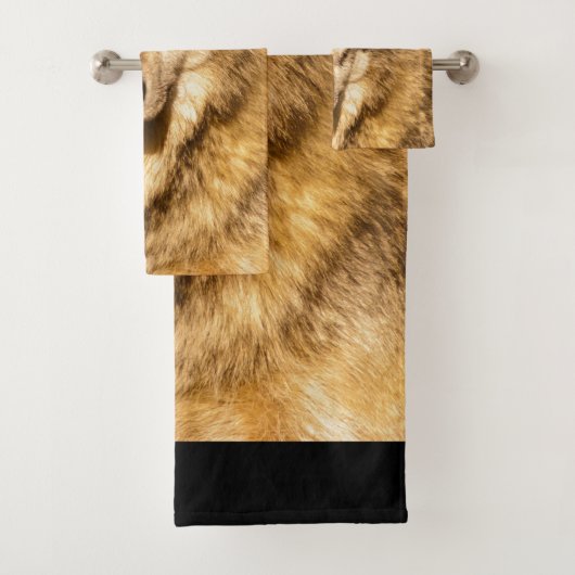Portret van een Wolf Bath Towel-set Bad Handdoek (Insitu)