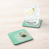 Portret van een zegel in water drankjes onderzetter (Rechterzijde)