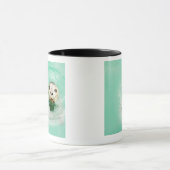 Portret van een zegel in water mok (Midden)