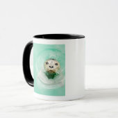 Portret van een zegel in water mok (Voorkant links)