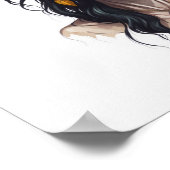 Portret van een zigeunervrouw poster (Hoek)