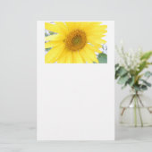 Portret van een zonnebloem briefpapier (Staand voorkant)