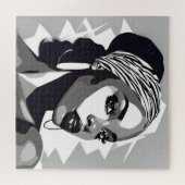 Portret van een zwarte vrouwen legpuzzel (Horizontaal)