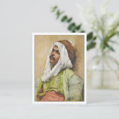 Portret van Egyptenaar Franz Kosler Briefkaart (Staand voorkant)