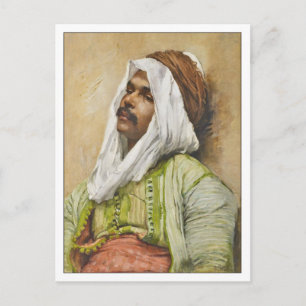 Portret van Egyptenaar Franz Kosler Briefkaart
