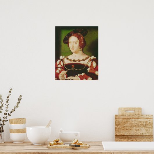 Portret van Eleanor van Hapsbourg Poster (Keuken)