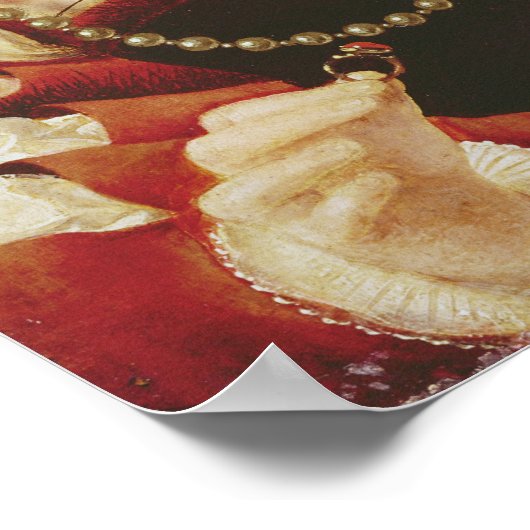 Portret van Eleanor van Hapsbourg Poster (Hoek)