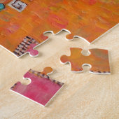 Portret van Elisabeth Lederer, Gustav Klimt Legpuzzel (Zijkant)