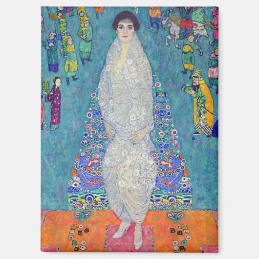 Portret van Elisabeth Lederer, Gustav Klimt Magneet (Voorkant)