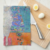 Portret van Elisabeth Lederer, Gustav Klimt Theedoek (Quarter Fold)