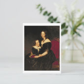 Portret van Eliza Boardman en haar zoon Robert 18 Briefkaart (Staand voorkant)