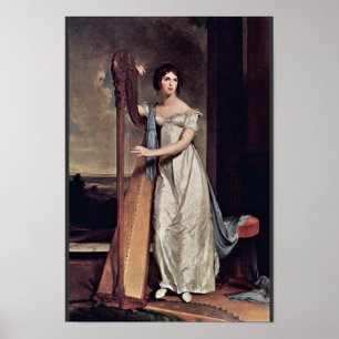 Portret van Eliza Ridgely (de dame met de harp) Poster