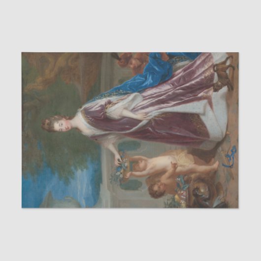 Portret van Elizabeth-Charlotte de Baviere Tissuepapier (Voorkant)