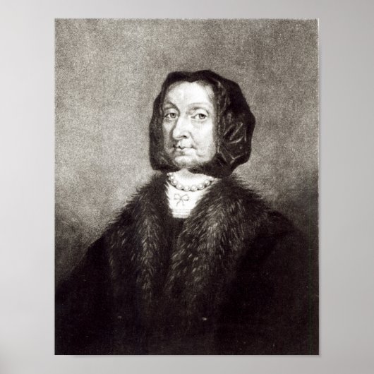 Portret van Elizabeth Cromwell Poster (Voorkant)