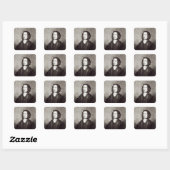 Portret van Elizabeth Cromwell Vierkante Sticker (Vel)