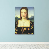 Portret van Elizabeth Gonzaga, c.1504 (olie op rui Canvas Afdruk (Insitu (Houten vloer))