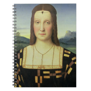 Portret van Elizabeth Gonzaga, c.1504 (olie op rui Notitieboek