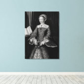 Portret van Elizabeth I bij prinses c.1546 Canvas Afdruk (Insitu (Houten vloer))