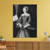 Portret van Elizabeth I bij prinses c.1546 Canvas Afdruk (Insitu (Woonkamer))