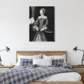 Portret van Elizabeth I bij prinses c.1546 Canvas Afdruk (Insitu (Slaapkamer))