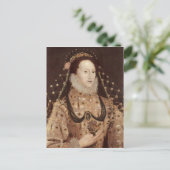 Portret van Elizabeth I c.1575-80 Briefkaart (Staand voorkant)