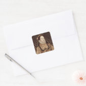 Portret van Elizabeth I c.1575-80 Vierkante Sticker (Envelop)