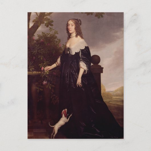 Portret van Elizabeth, koningin van Bohemia Briefkaart (Voorkant)