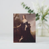 Portret van Elizabeth, koningin van Bohemia Briefkaart (Staand voorkant)