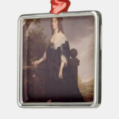 Portret van Elizabeth, koningin van Bohemia Metalen Ornament (Links)