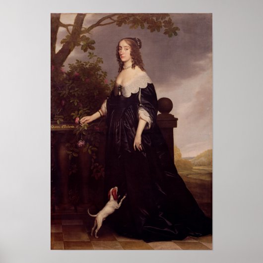 Portret van Elizabeth, koningin van Bohemia Poster (Voorkant)