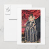 Portret van Elizabeth of France (1602-44) dochter Briefkaart (Voorkant / Achterkant)