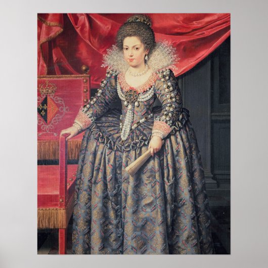 Portret van Elizabeth of France (1602-44) dochter Poster (Voorkant)