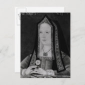 Portret van Elizabeth of York Briefkaart (Voorkant / Achterkant)