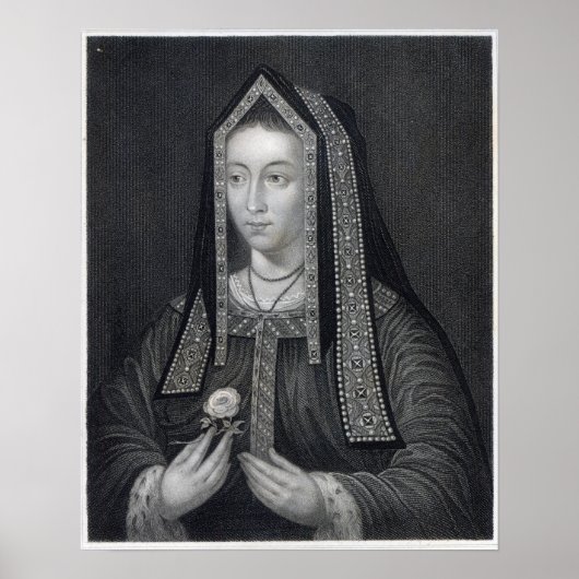 Portret van Elizabeth of York Poster (Voorkant)