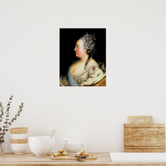 Portret van Elizabeth Petrovna Empress Poster (Keuken)