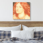Portret van Elizabeth Siddal (1834-62), 1860 (rood Canvas Afdruk (Insitu (Slaapkamer))