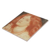 Portret van Elizabeth Siddal (1834-62), 1860 (rood Tegeltje (Zijkant)