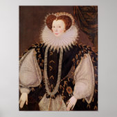 Portret van Elizabeth Sydenham Poster (Voorkant)