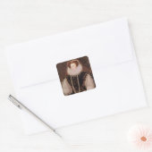 Portret van Elizabeth Sydenham Vierkante Sticker (Envelop)