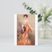 Portret van Elizabeth Wharton Drexel (1905) Briefkaart (Staand voorkant)