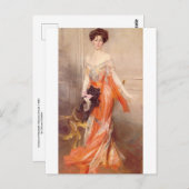 Portret van Elizabeth Wharton Drexel (1905) Briefkaart (Voorkant / Achterkant)