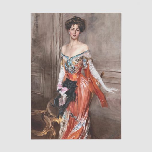 Portret van Elizabeth Wharton Drexel (1905) Tissuepapier (Voorkant)