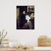 Portret van Emile Zola door Edouard Manet Poster (Keuken)
