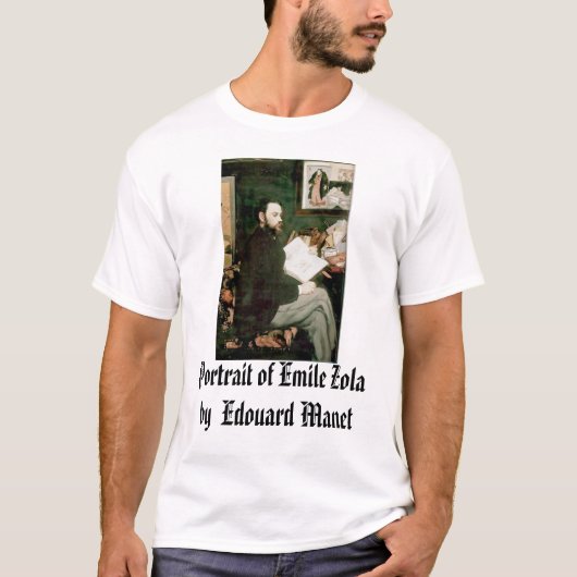 Portret van Emile Zola Edouard Manet, Portrai... T-shirt (Voorkant)
