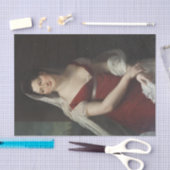 Portret van Emilie Leverd door Adele Romany Tissuepapier (Craft)